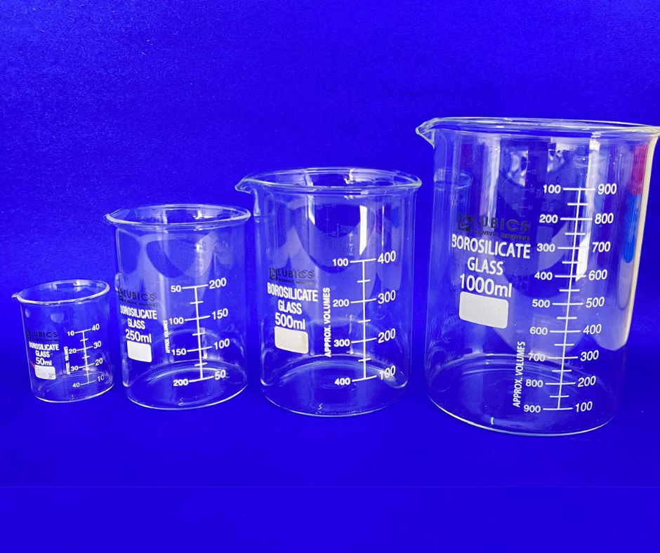 Borosilicate Glass Beakers with Graduation (50ml – 1000ml)