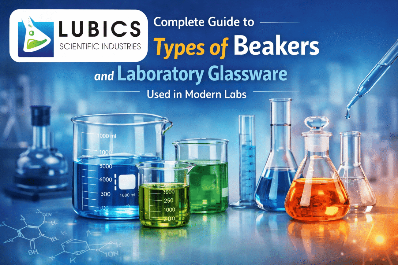 Different Types of Beakers & Laboratory Glassware